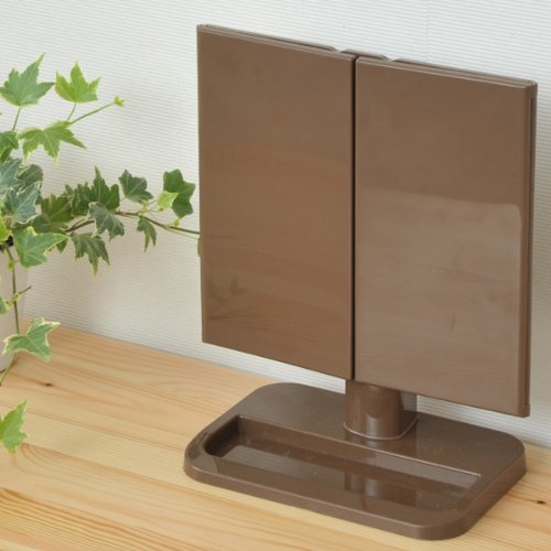Amazon｜山善 卓上 三面鏡 幅22-43×奥行13×高さ26.5cm